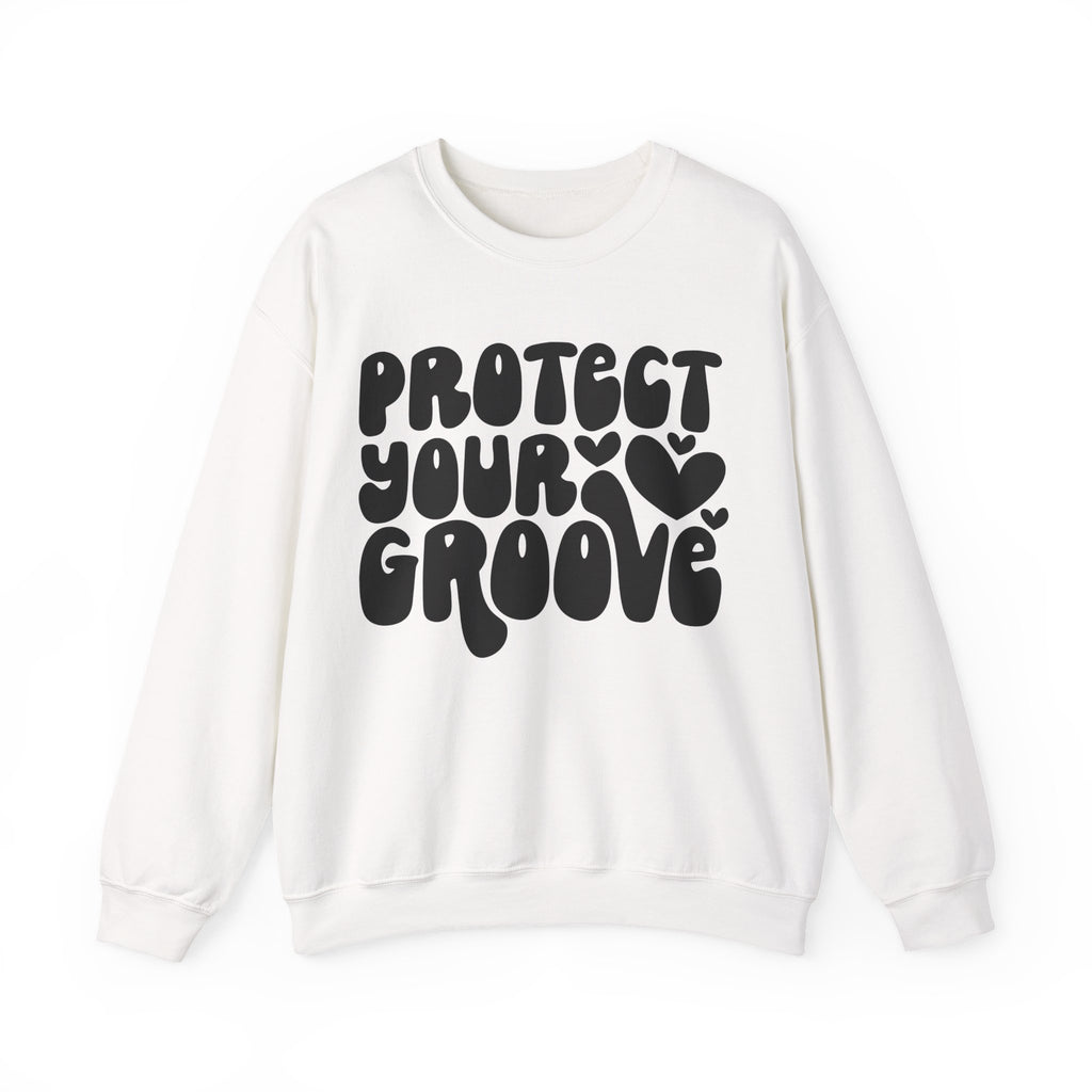 Protect Your Groove Unisex Heavy Blend Crewneck Sweatshirt for Ultimate Comfort