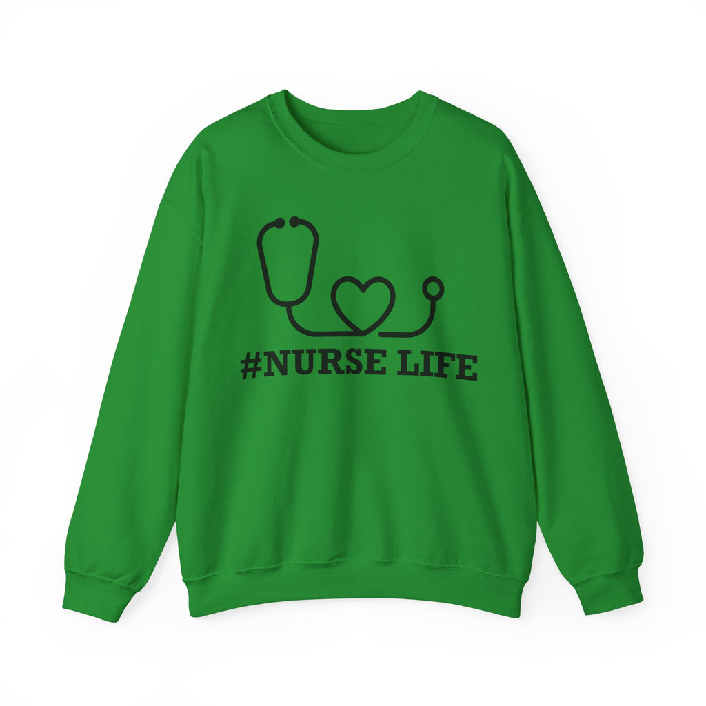 Nurse Life Unisex Heavy Blend Crewneck Sweatshirt for Ultimate Comfort