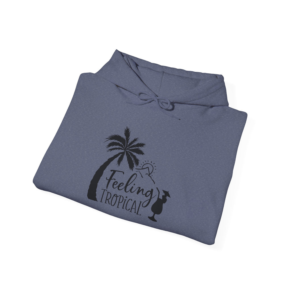 Feeling Tropical Unisex Heavy Blend Hooded Sweatshirt for Cozy Comfort