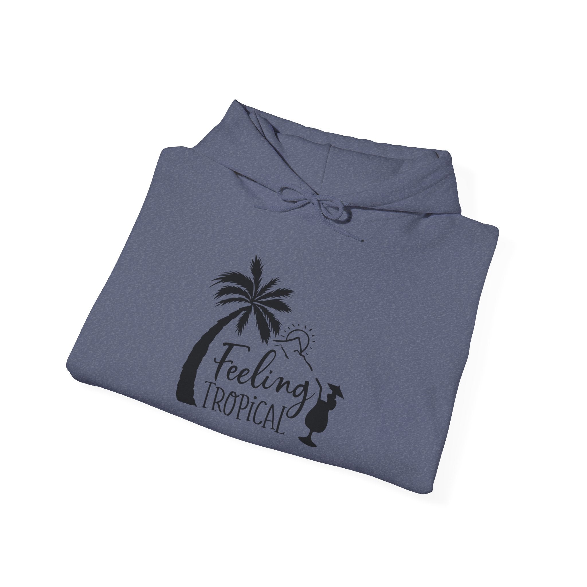 Feeling Tropical Unisex Heavy Blend Hooded Sweatshirt for Cozy Comfort