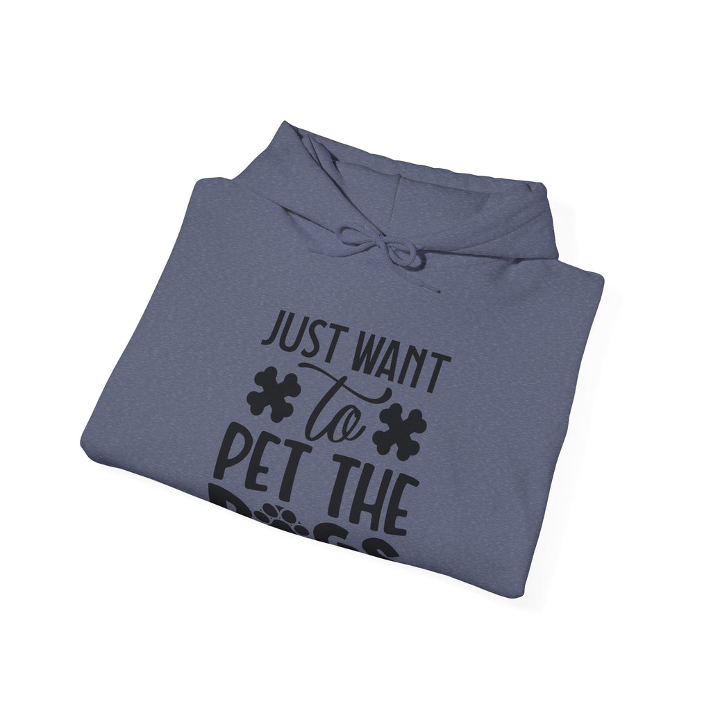 Just Want To Pet The Dogs Unisex Heavy Blend Hooded Sweatshirt