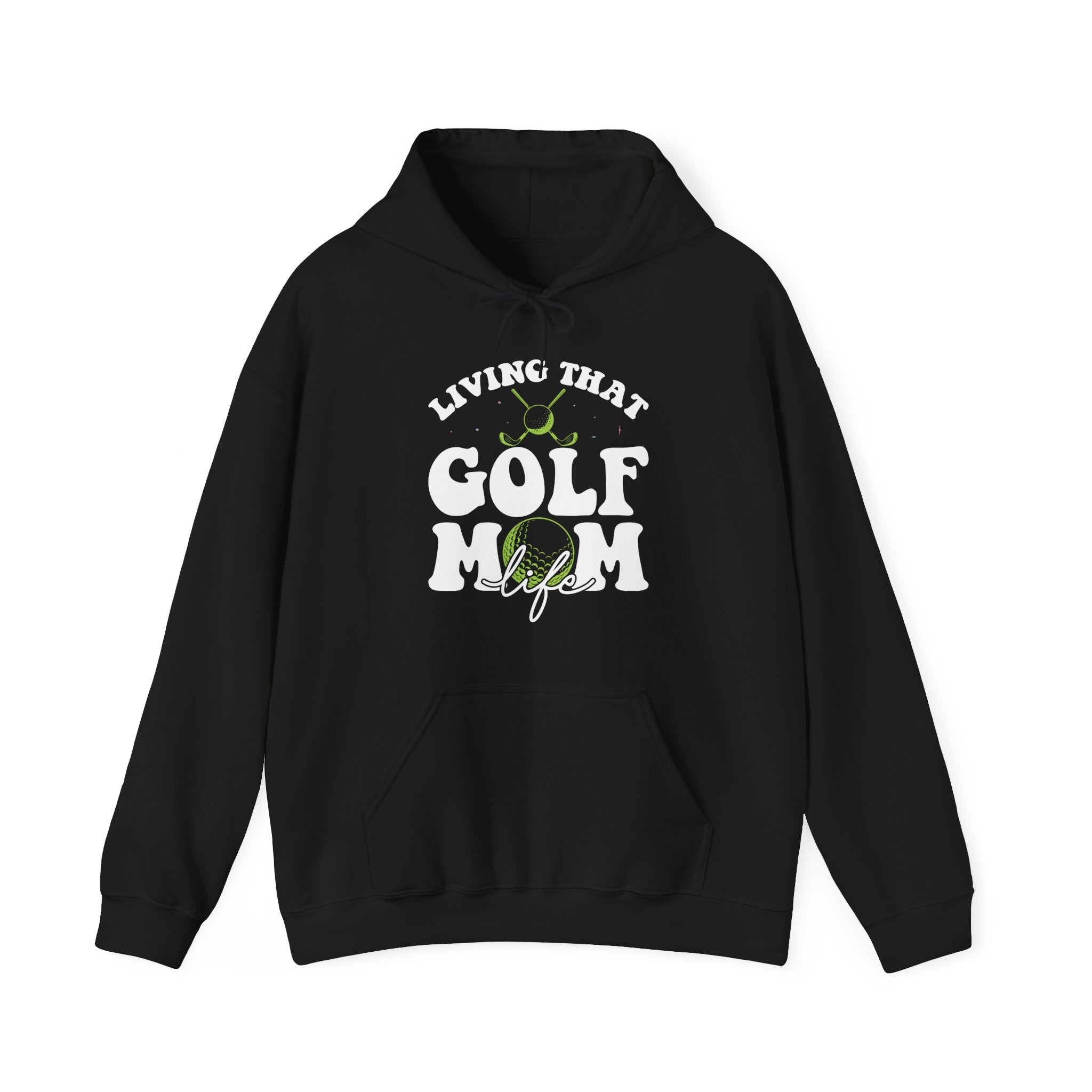 Living That Golf Mom Life Blend Unisex Heavy Hooded Sweatshirt