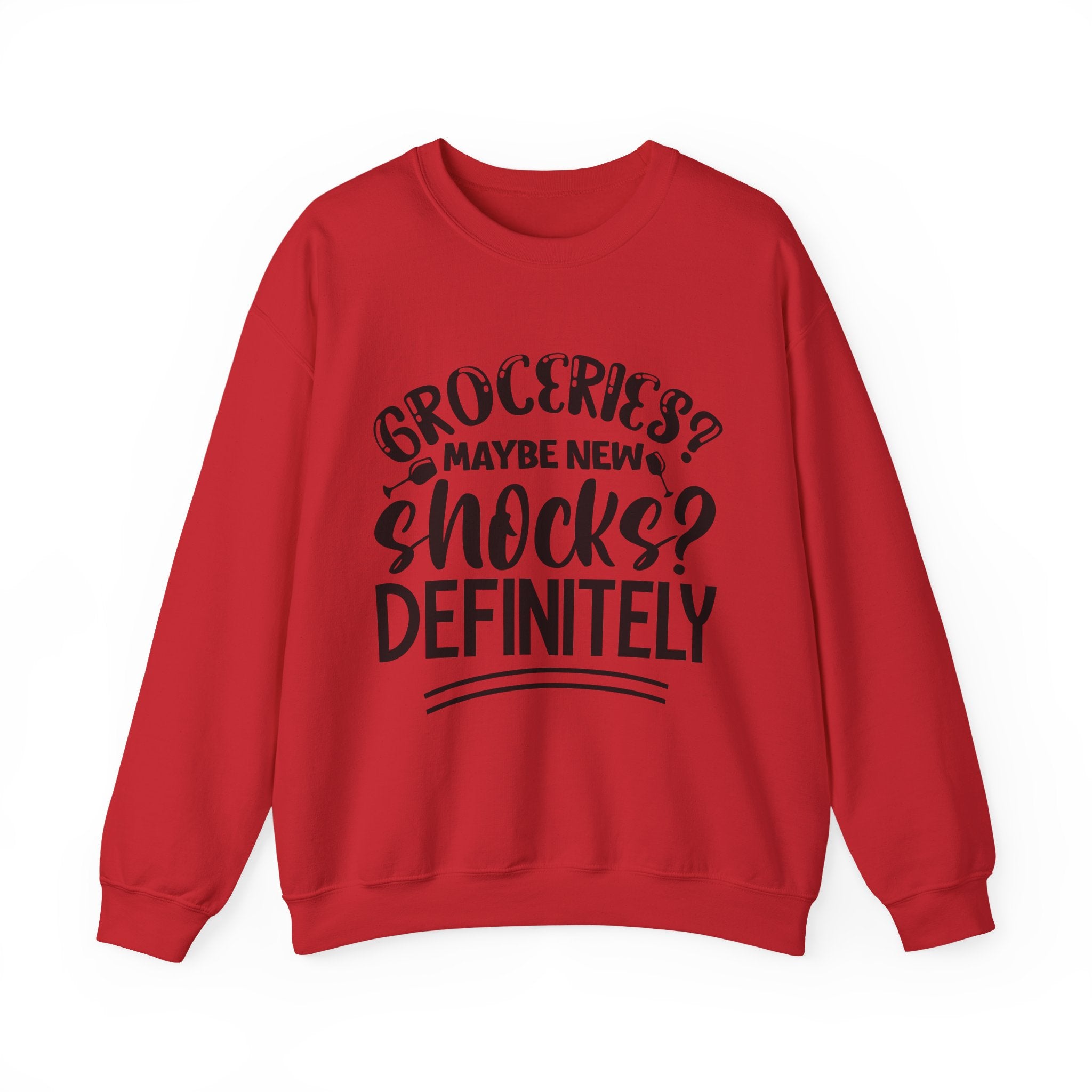 Groceries Maybe New Shocks Definitely Unisex Heavy Blend Crewneck Sweatshirt
