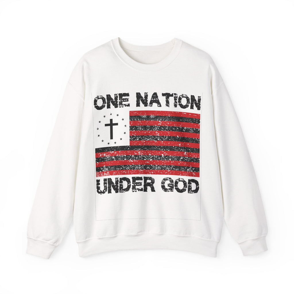 One Nation Under God Unisex Heavy Blend Crewneck Sweatshirt