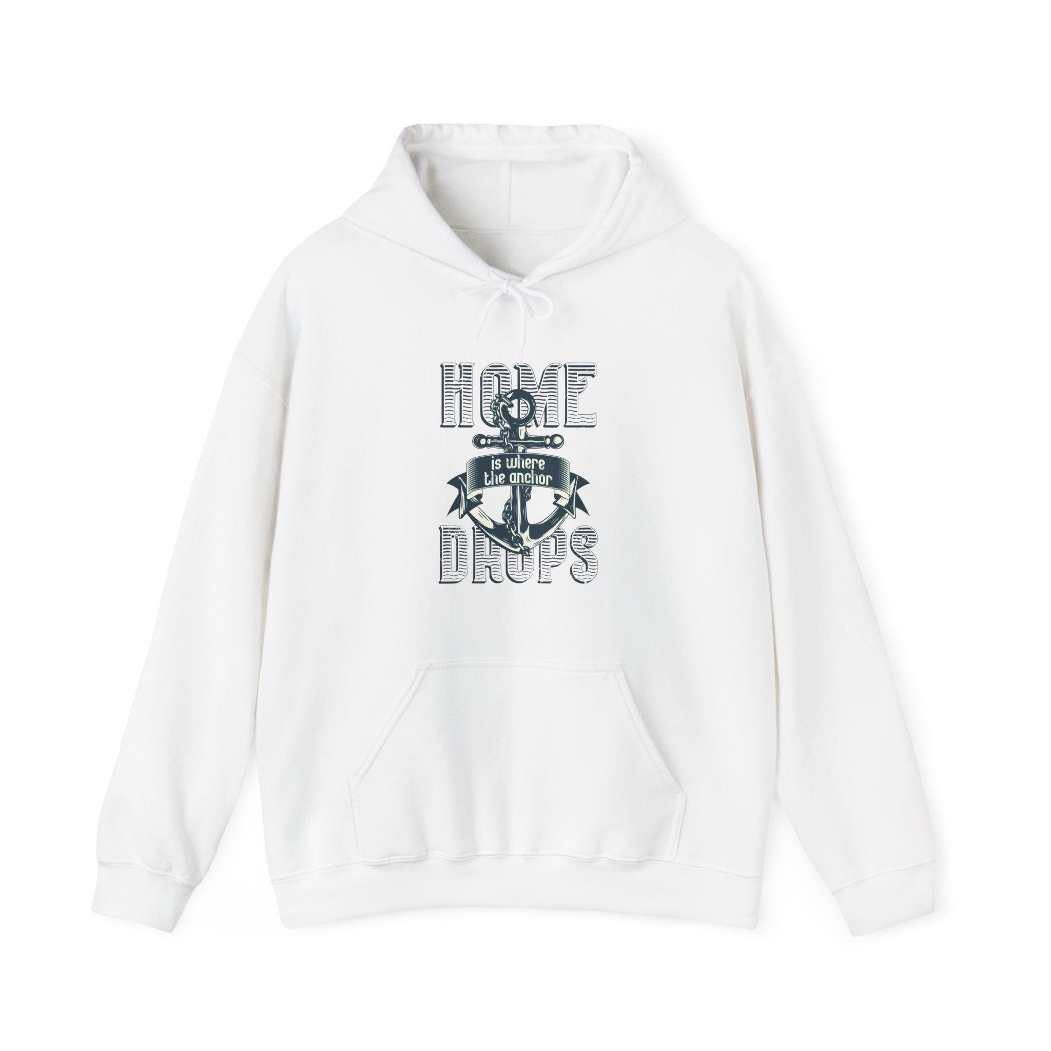 Home Is Where The Anchor Drops Unisex Heavy Blend Hooded Sweatshirt