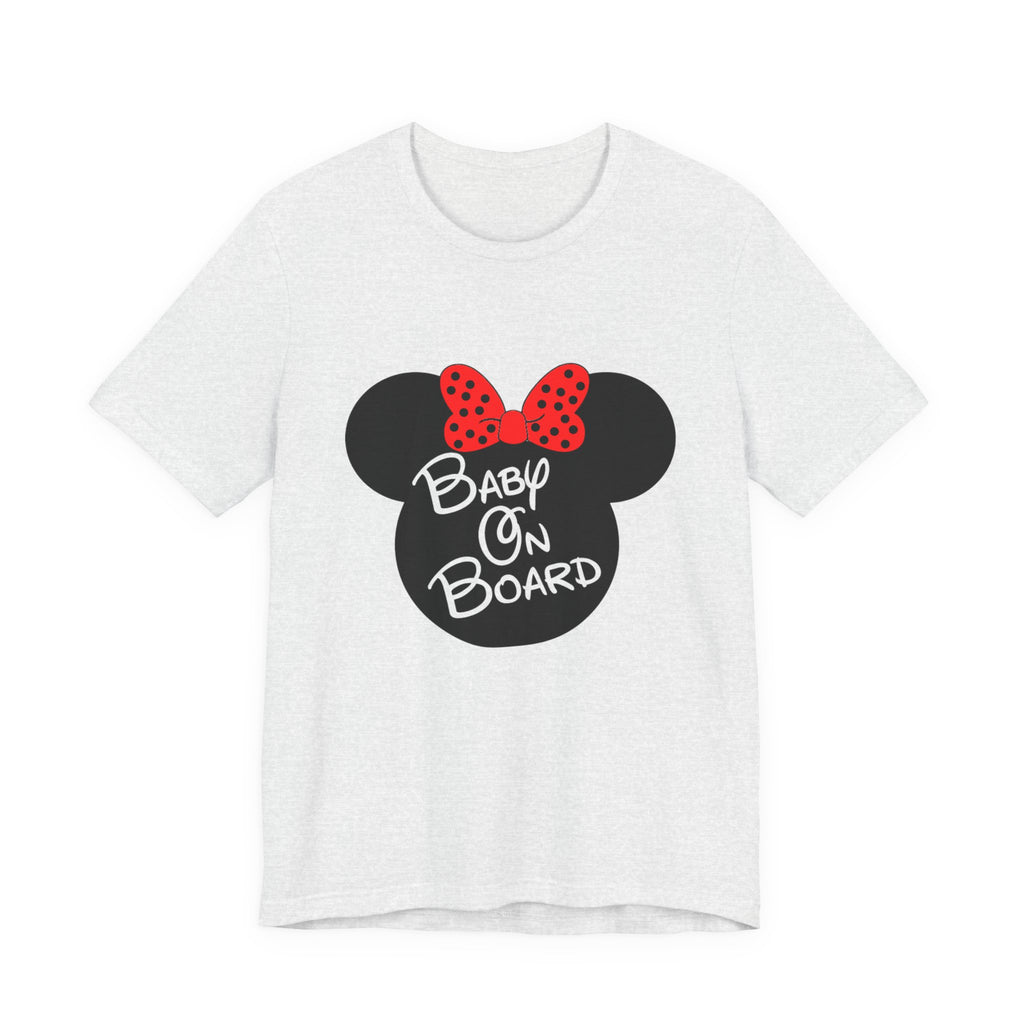 Baby On Board Mouse Ears Unisex Jersey Short Sleeve T-Shirt