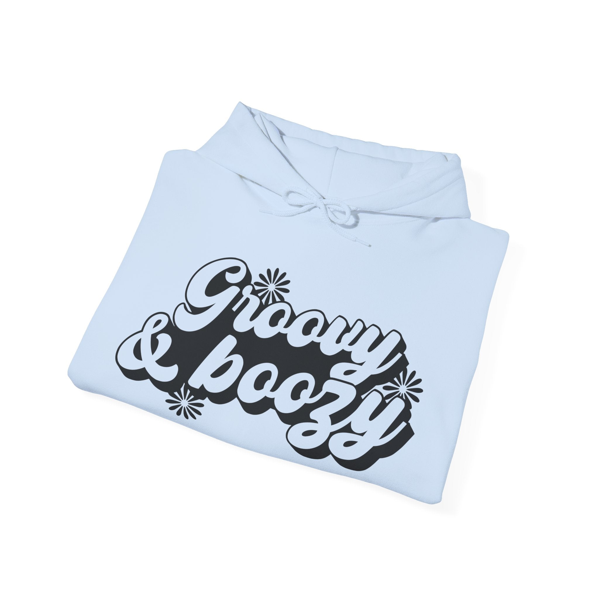 Groovy And Boozy Flowers Unisex Heavy Blend Hooded Sweatshirt