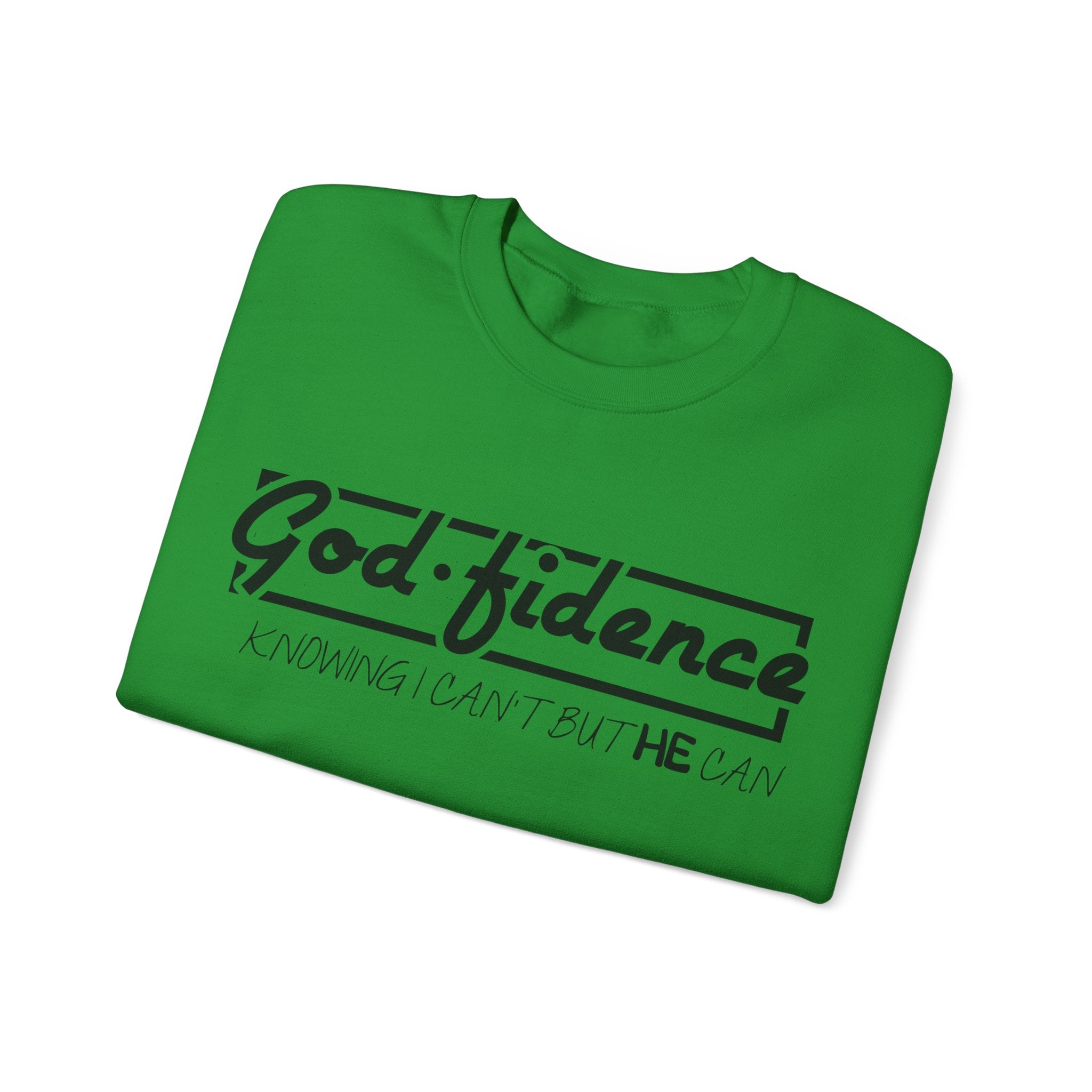 God Fidence Unisex Heavy Blend Crewneck Sweatshirt for Ultimate Comfort and Style