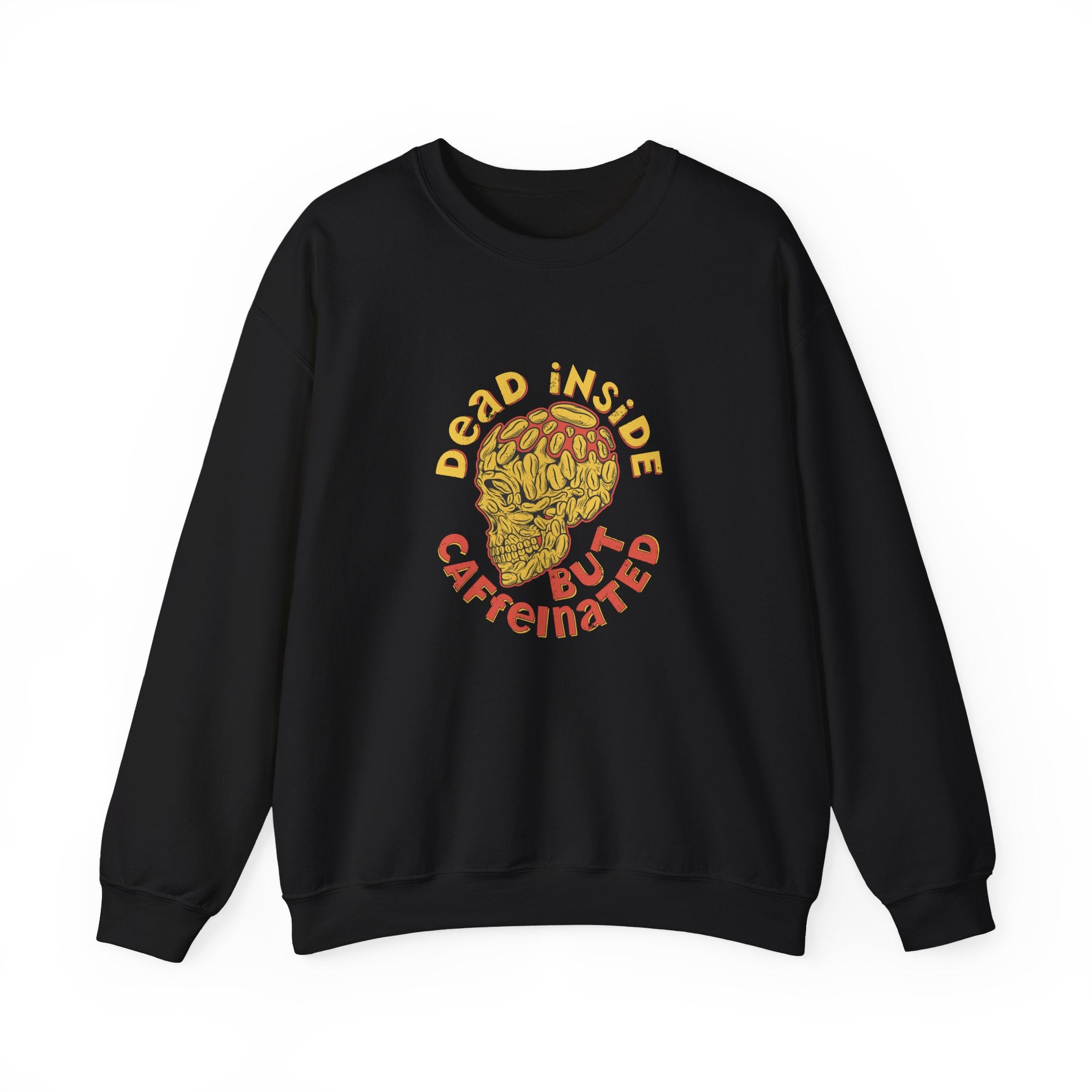 Dead Inside But Caffeinated Unisex Heavy Blend Crewneck Sweatshirt