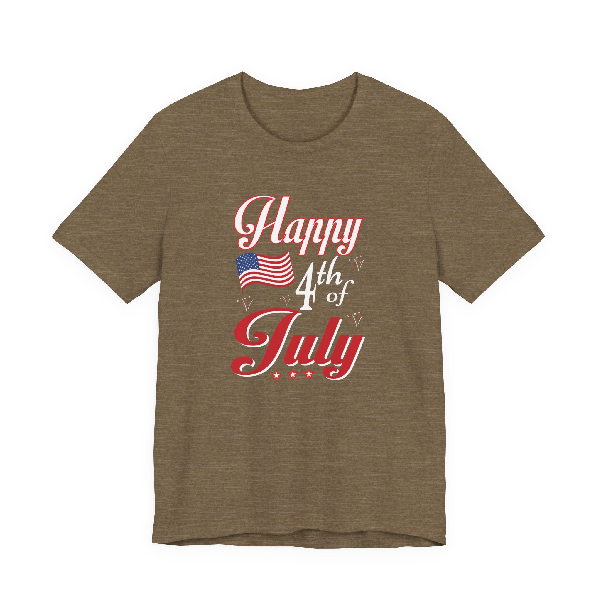 Happy 4th Of July Fireworks Unisex Short Sleeve Tee