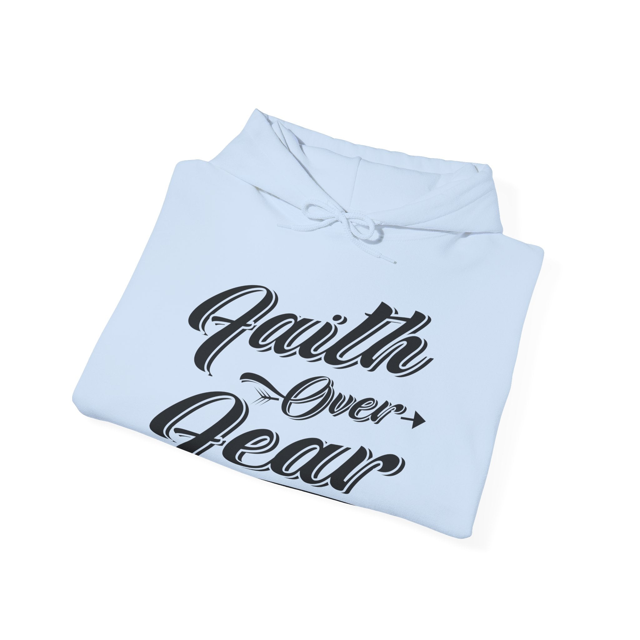 Faith Over Fear Unisex Heavy Blend Hooded Sweatshirt for Ultimate Comfort and Style