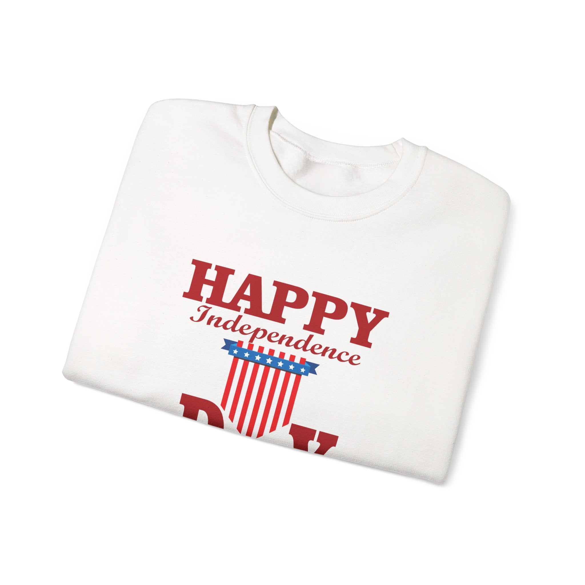 Happy Independence Day Unisex Heavy Blend Crewneck Sweatshirt for Ultimate Comfort