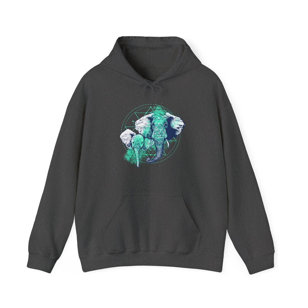 Elephant Unisex Heavy Blend Hooded Sweatshirt for Ultimate Comfort and Warmth