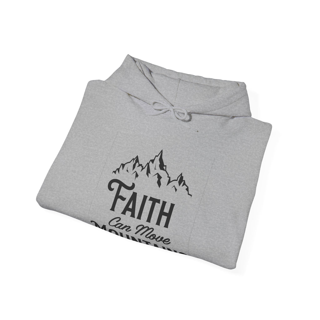Faith Can Move Mountains Unisex Heavy Blend Hooded Sweatshirt