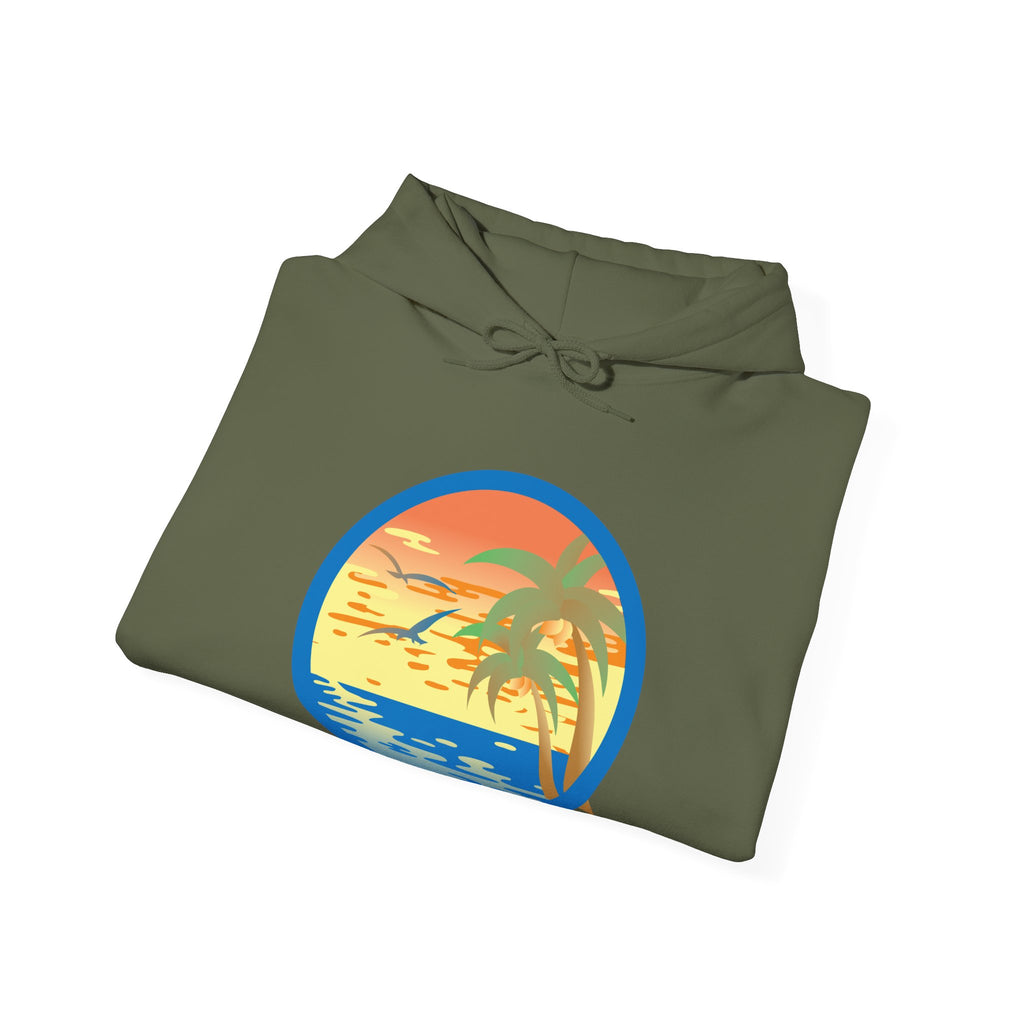 Colored Sunset Beach Unisex Heavy Blend Hooded Sweatshirt