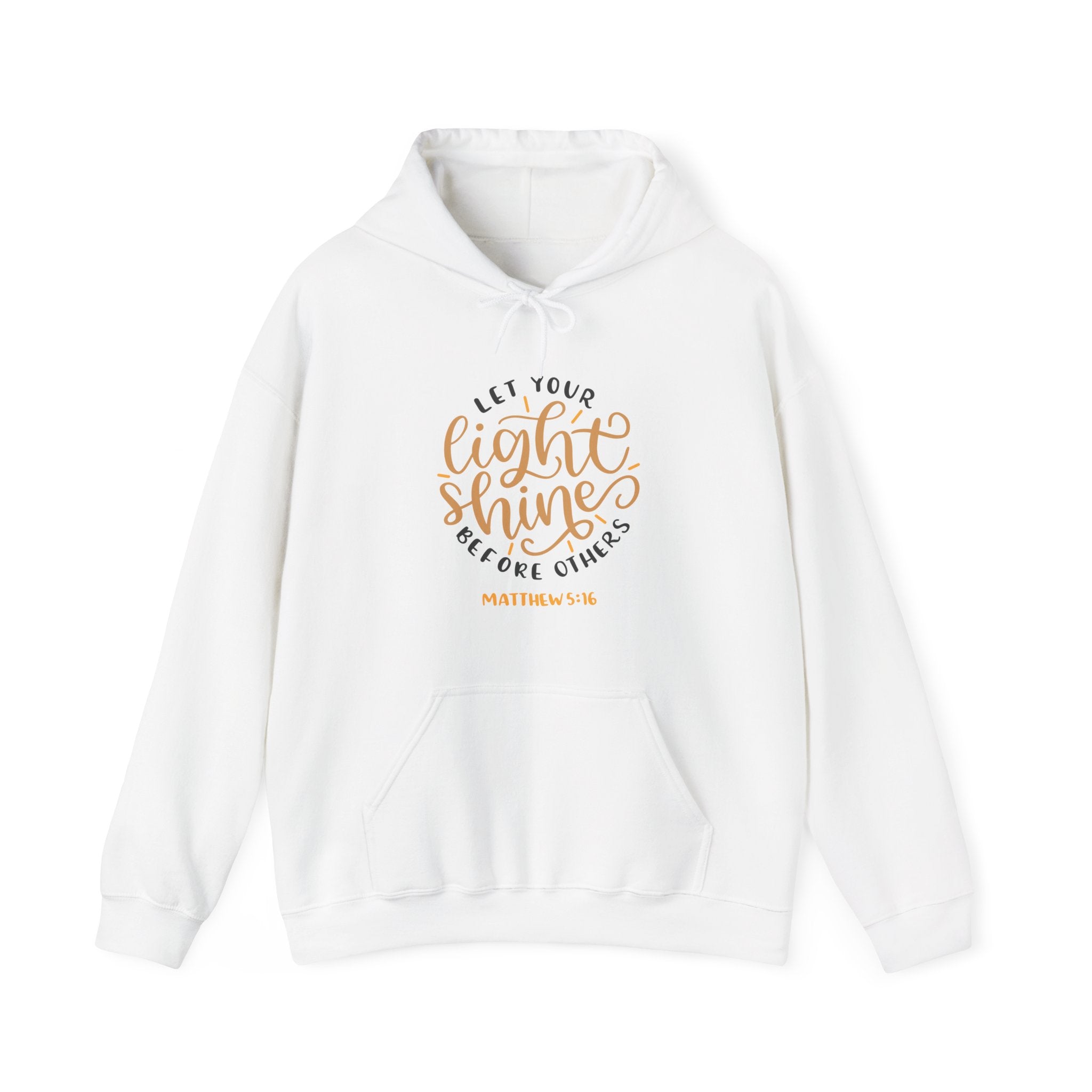 Let Your Light Shine Before Others Matthew 5 16 Unisex Heavy Blend Hooded Sweatshirt