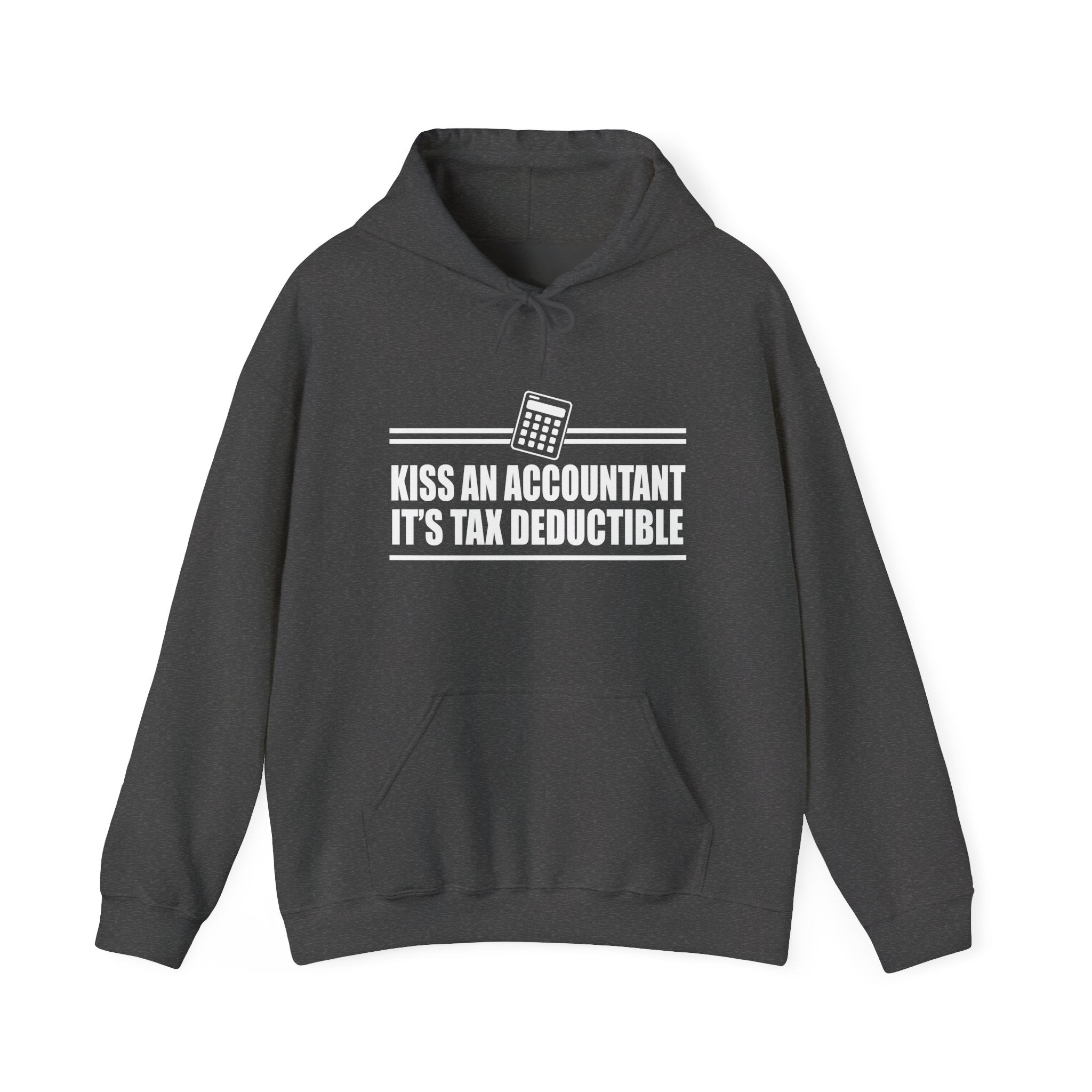 Kiss An Accountant Its Tax Deductible Unisex Heavy Blend Hooded Sweatshirt