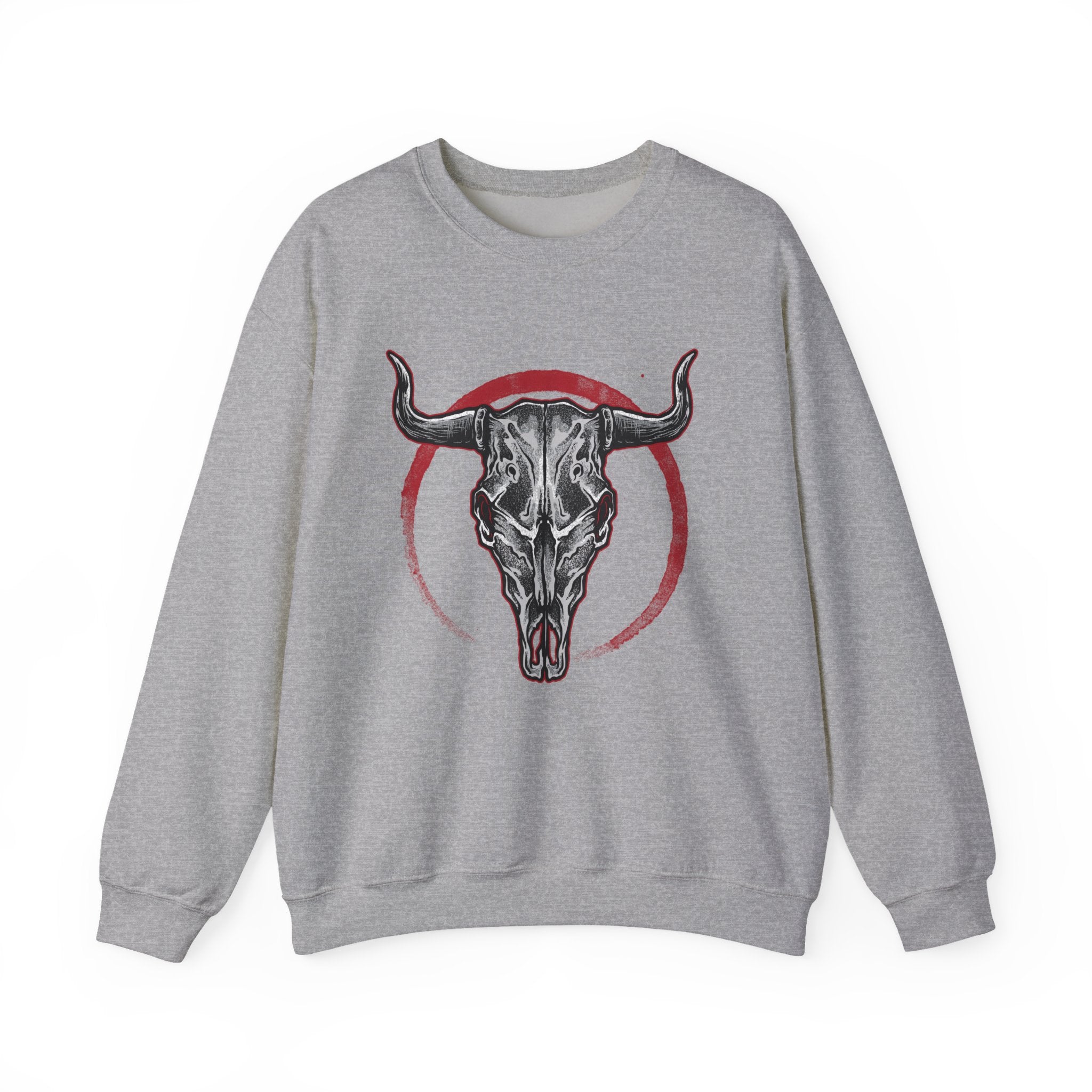 Bull Skull Unisex Heavy Blend Crewneck Sweatshirt for Ultimate Comfort and Style