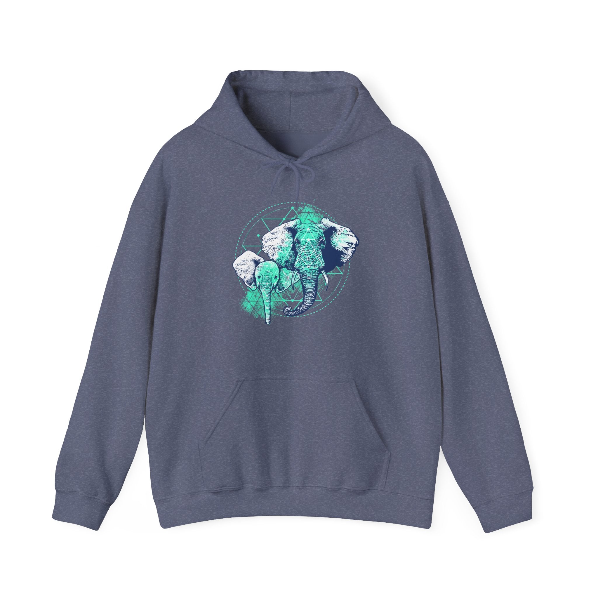 Elephant Unisex Heavy Blend Hooded Sweatshirt for Ultimate Comfort and Warmth
