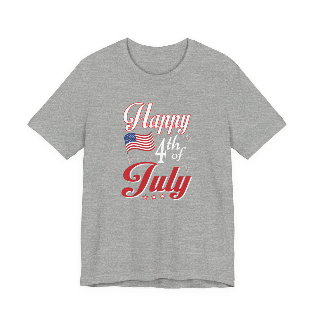 Happy 4th Of July Fireworks Unisex Short Sleeve Tee