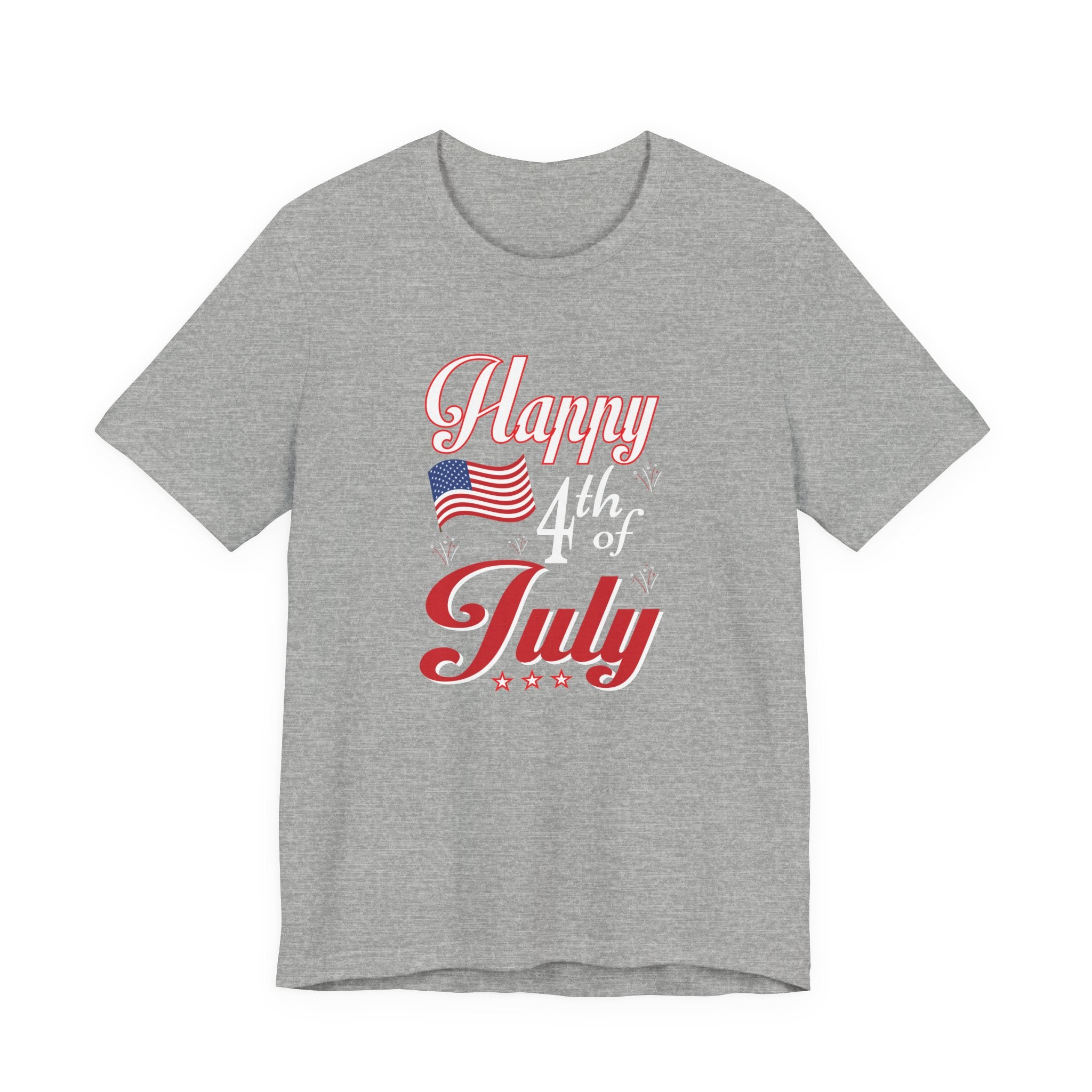 Happy 4th Of July Fireworks Unisex Short Sleeve Tee