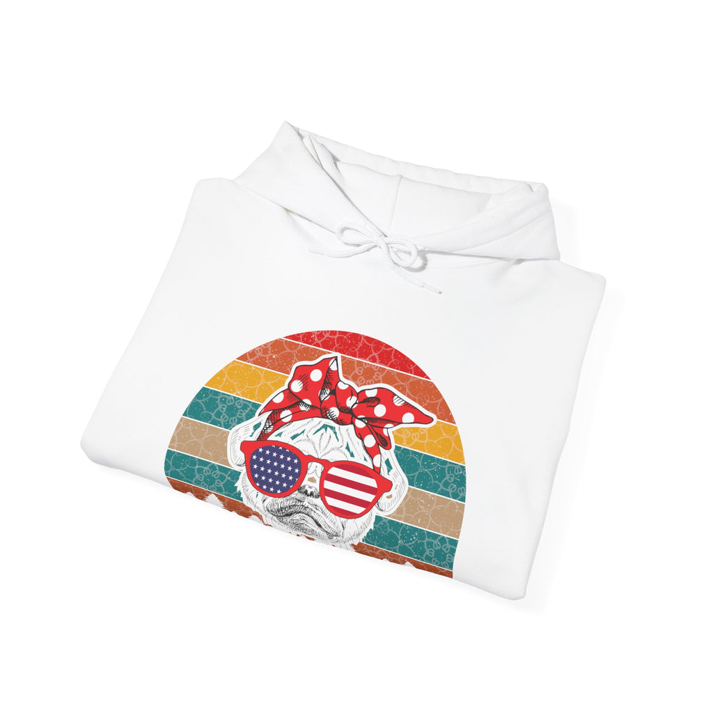 Girl American Pug Unisex Heavy Blend Hooded Sweatshirt for Ultimate Comfort