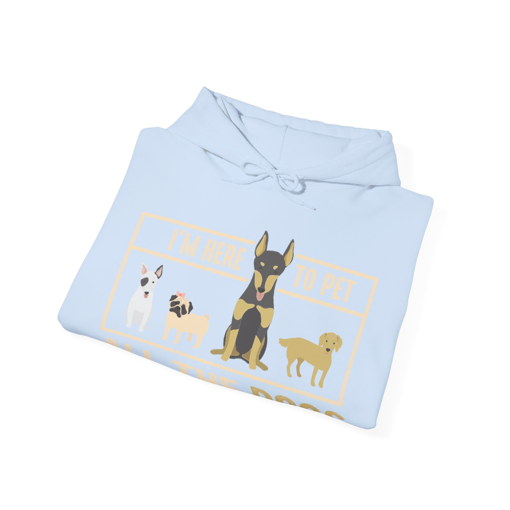 Im Here To Pet All The Dogs Unisex Heavy Blend Hooded Sweatshirt