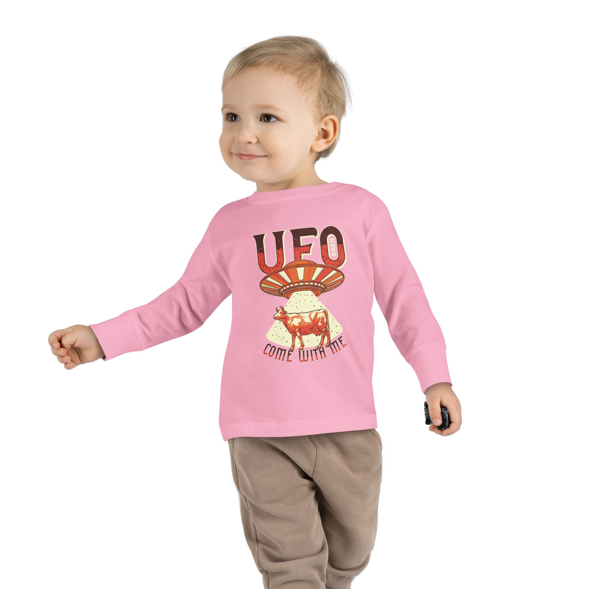 Custom Toddler Long Sleeve Tee 100 Percent Combed Ringspun Cotton
