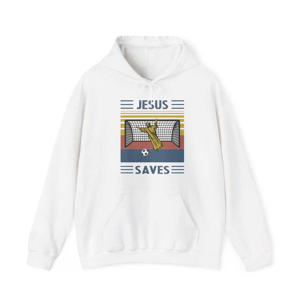 Jesus Saves Unisex Heavy Blend Hooded Sweatshirt for Cozy Comfort