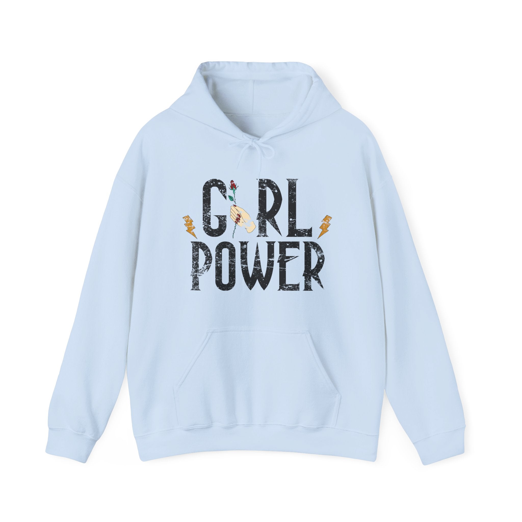 Girls Power Unisex Heavy Blend Hooded Sweatshirt for Ultimate Comfort and Warmth
