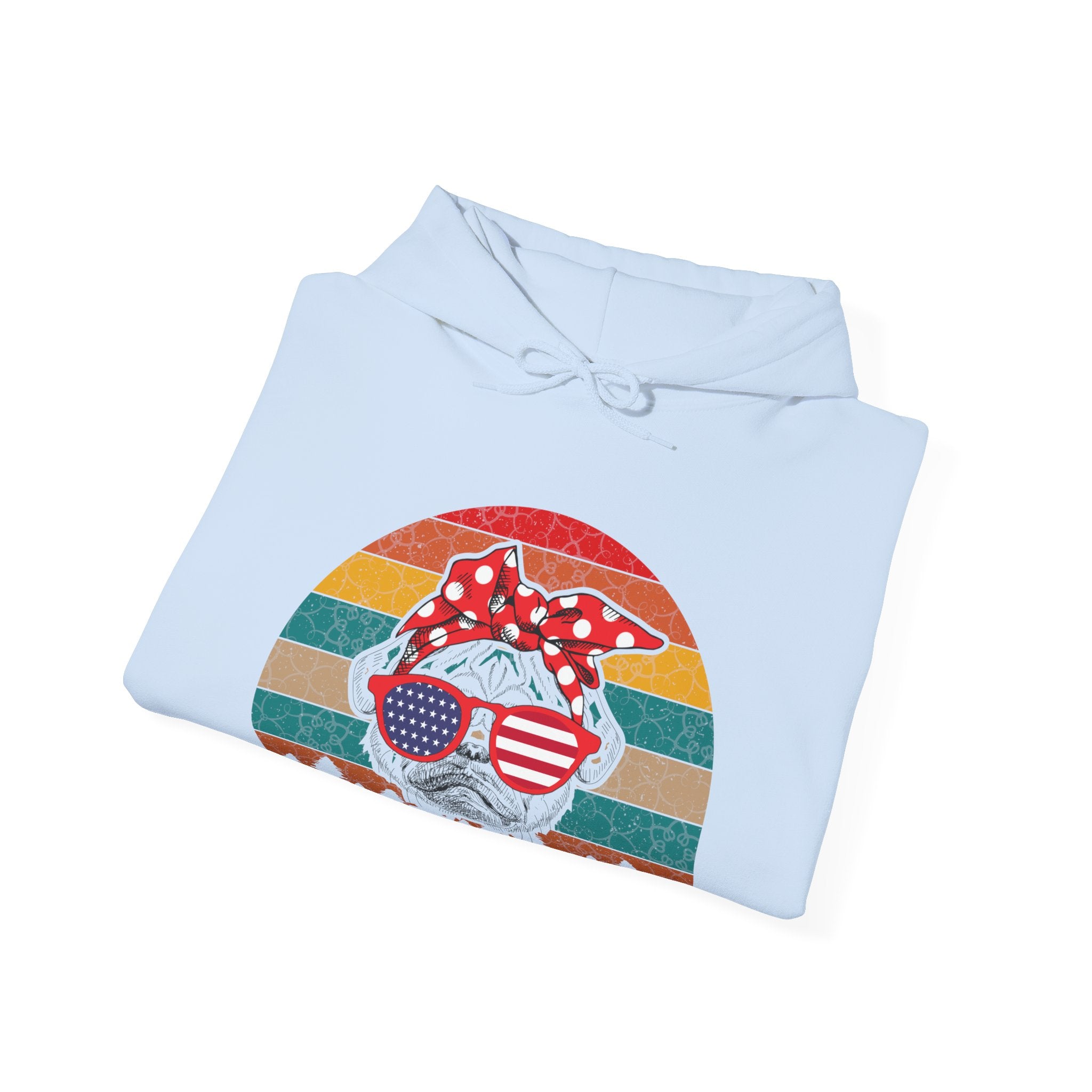 Girl American Pug Unisex Heavy Blend Hooded Sweatshirt for Ultimate Comfort