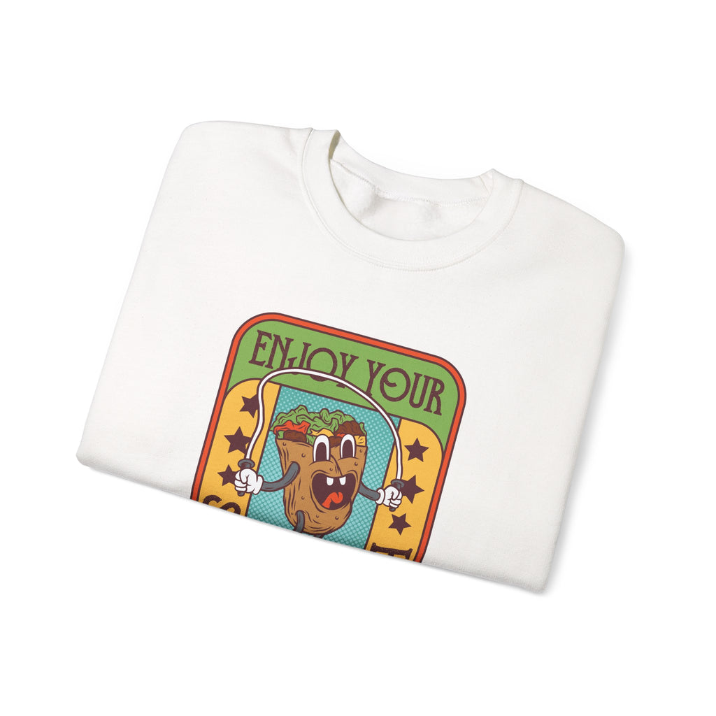 Enjoy Your Tasty Shawarma Unisex Heavy Blend Crewneck Sweatshirt