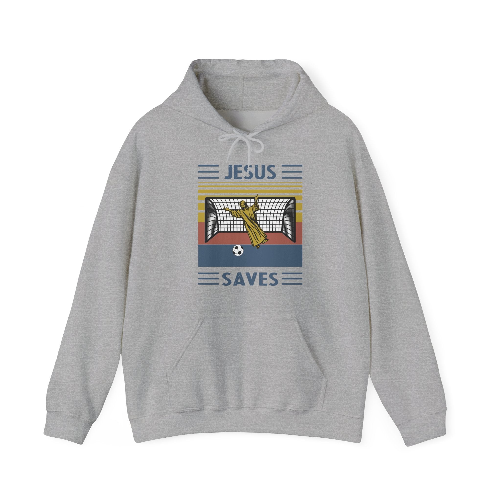 Jesus Saves Unisex Heavy Blend Hooded Sweatshirt for Cozy Comfort
