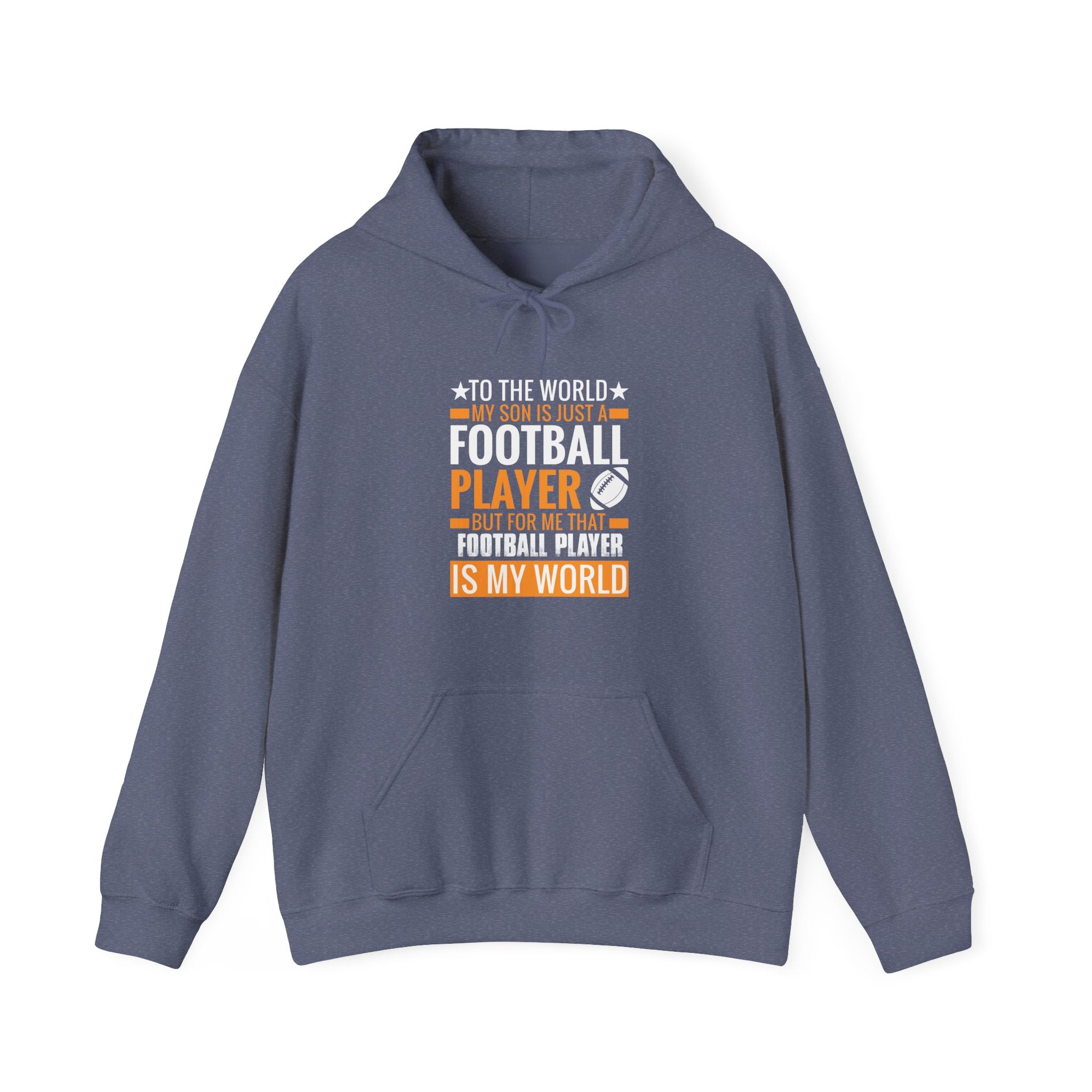 That Football Player Is My Whole World Unisex Heavy Blend Hooded Sweatshirt