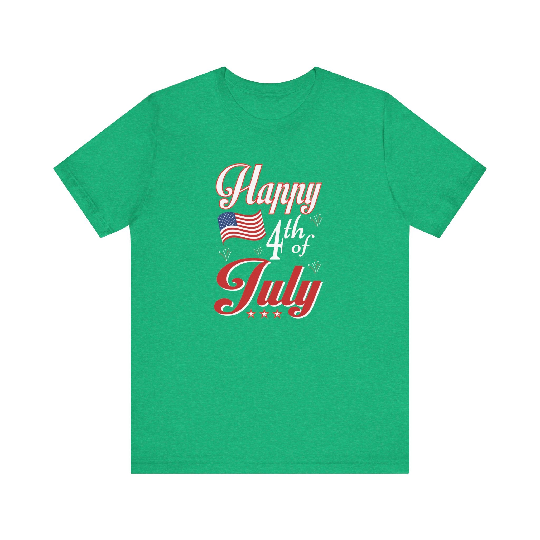 Happy 4th Of July Fireworks Unisex Short Sleeve Tee