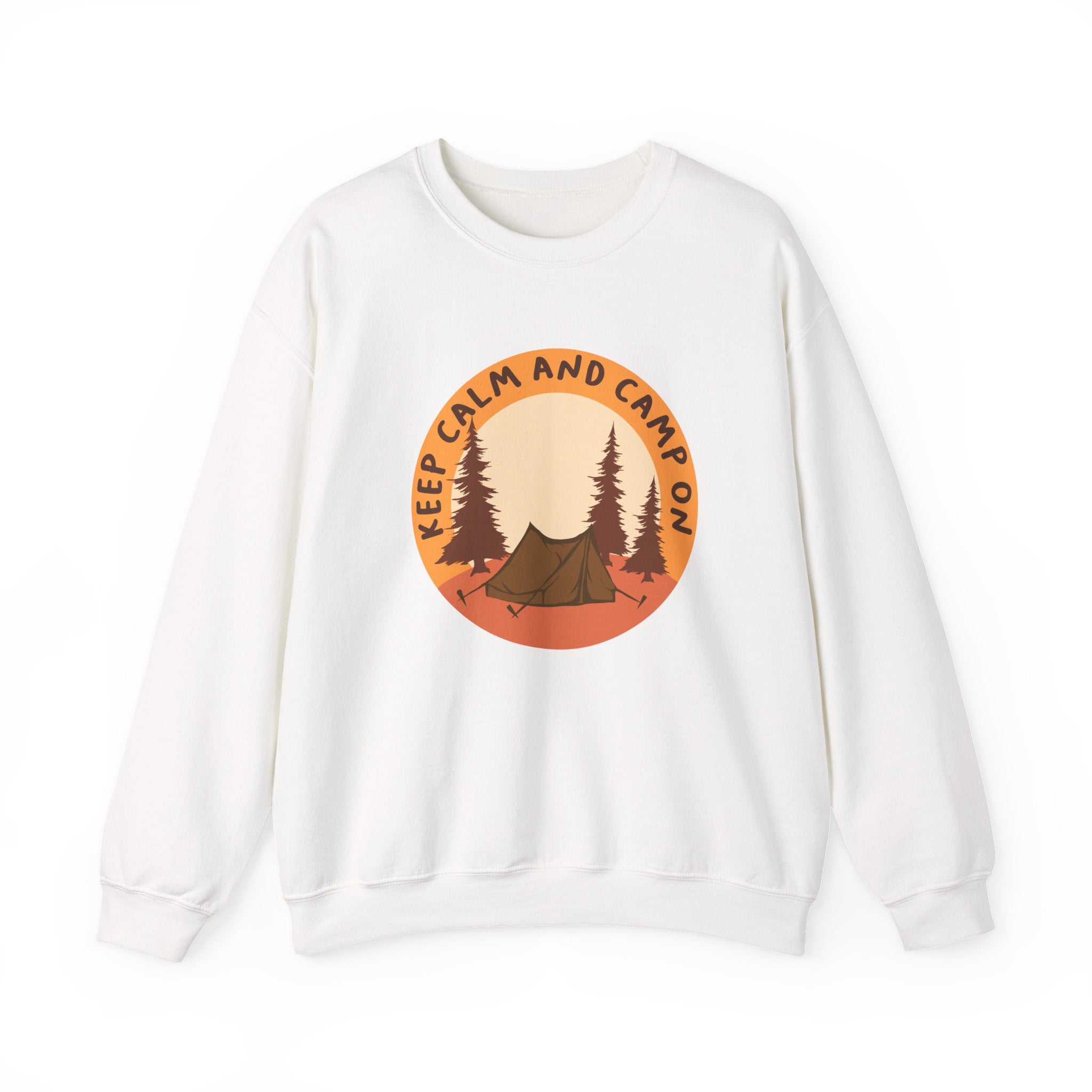 Keep Calm and Camp On Unisex Heavy Blend Crewneck Sweatshirt