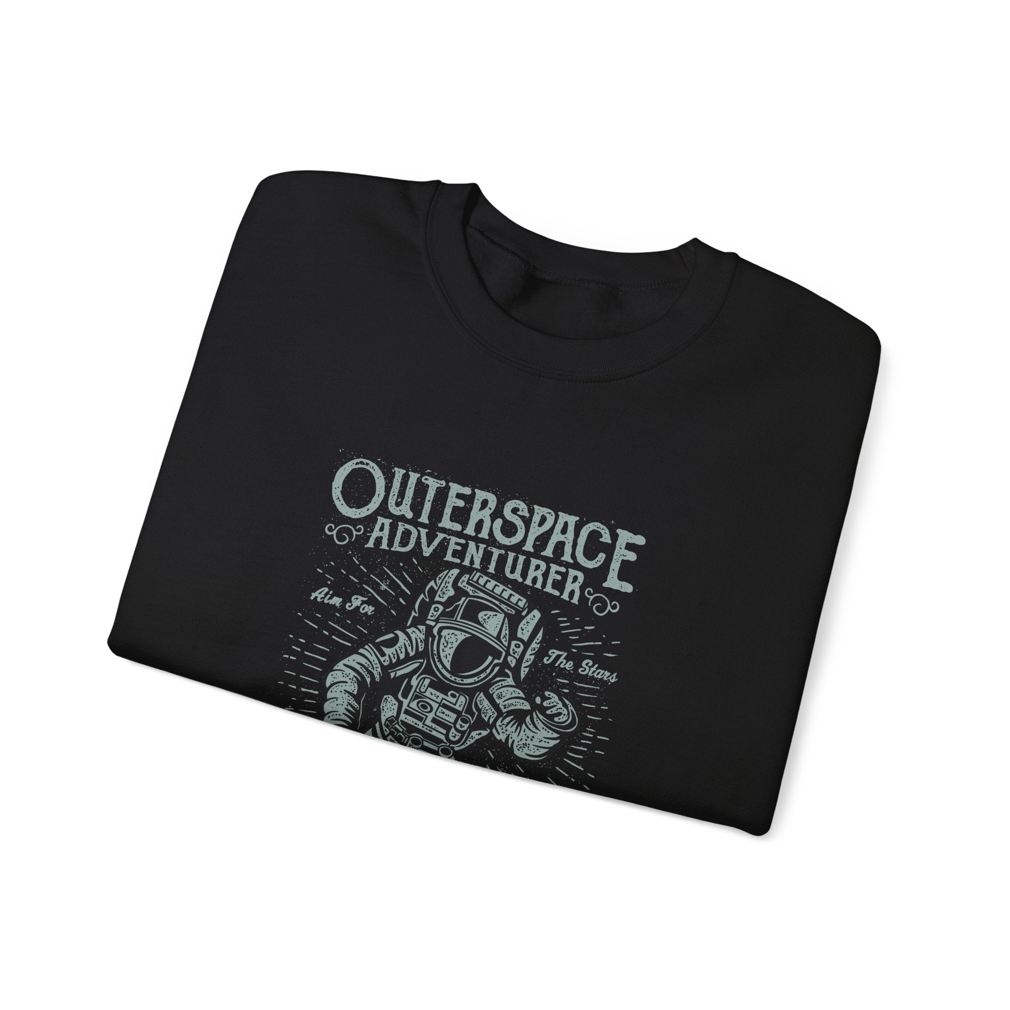 Outerspace Adventurer Astronaut Unisex Heavy Blend Crewneck Sweatshirt
