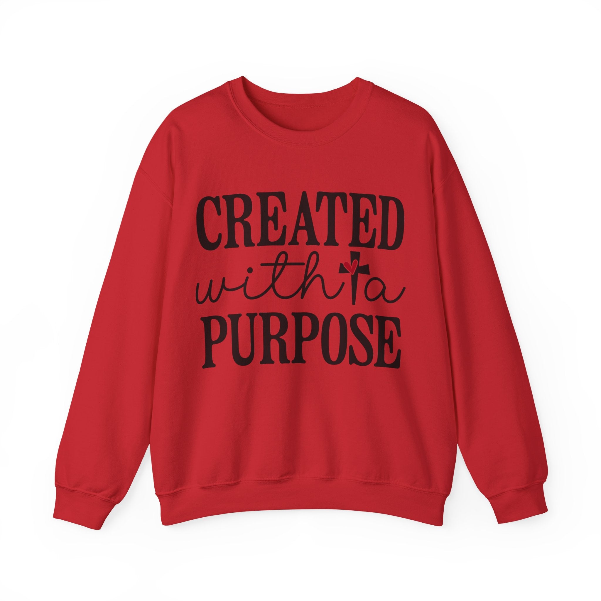 Created With A Purpose Unisex Heavy Blend Crewneck Sweatshirt For Ultimate Comfort