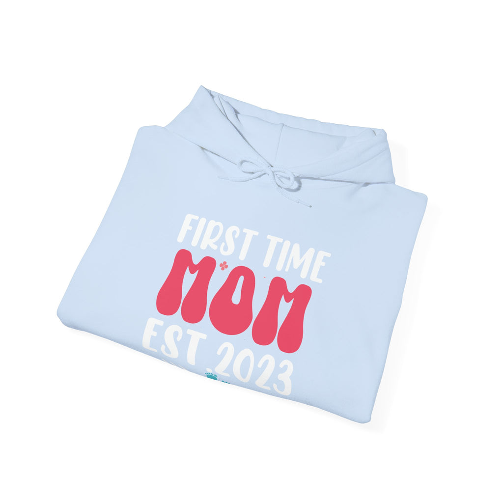 First Time Mom Established 2023 Unisex Heavy Blend Hooded Sweatshirt