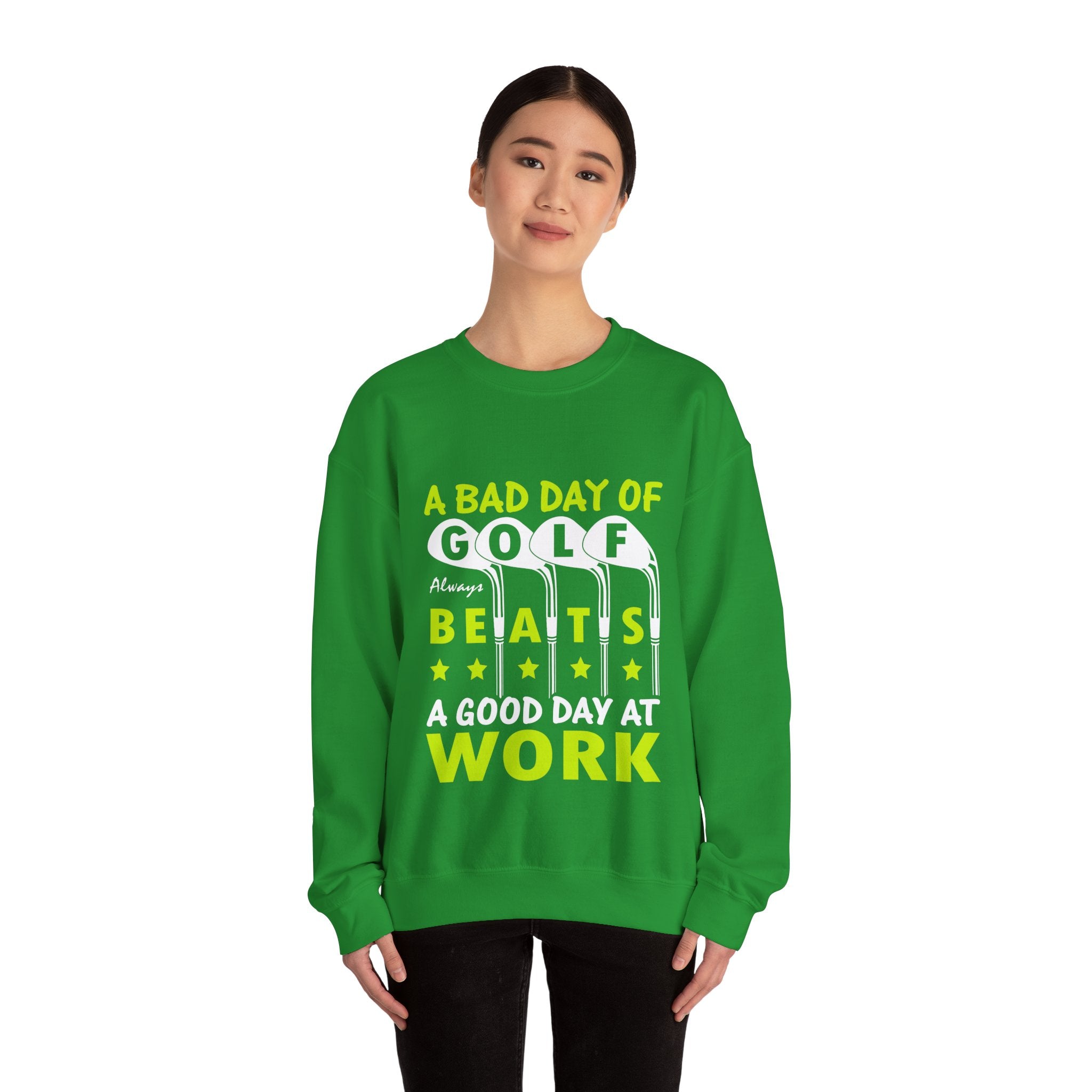A Bad Day Of Gold Always Beats A Good Day At Work Unisex Heavy Blend Crewneck Sweatshirt