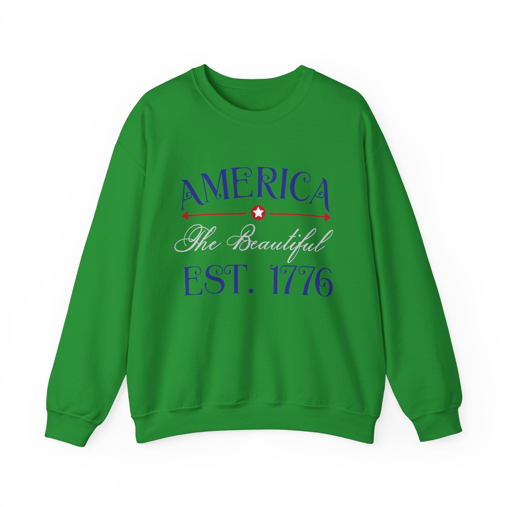 America The Beautiful Established 1776 Unisex Heavy Blend Crewneck Sweatshirt