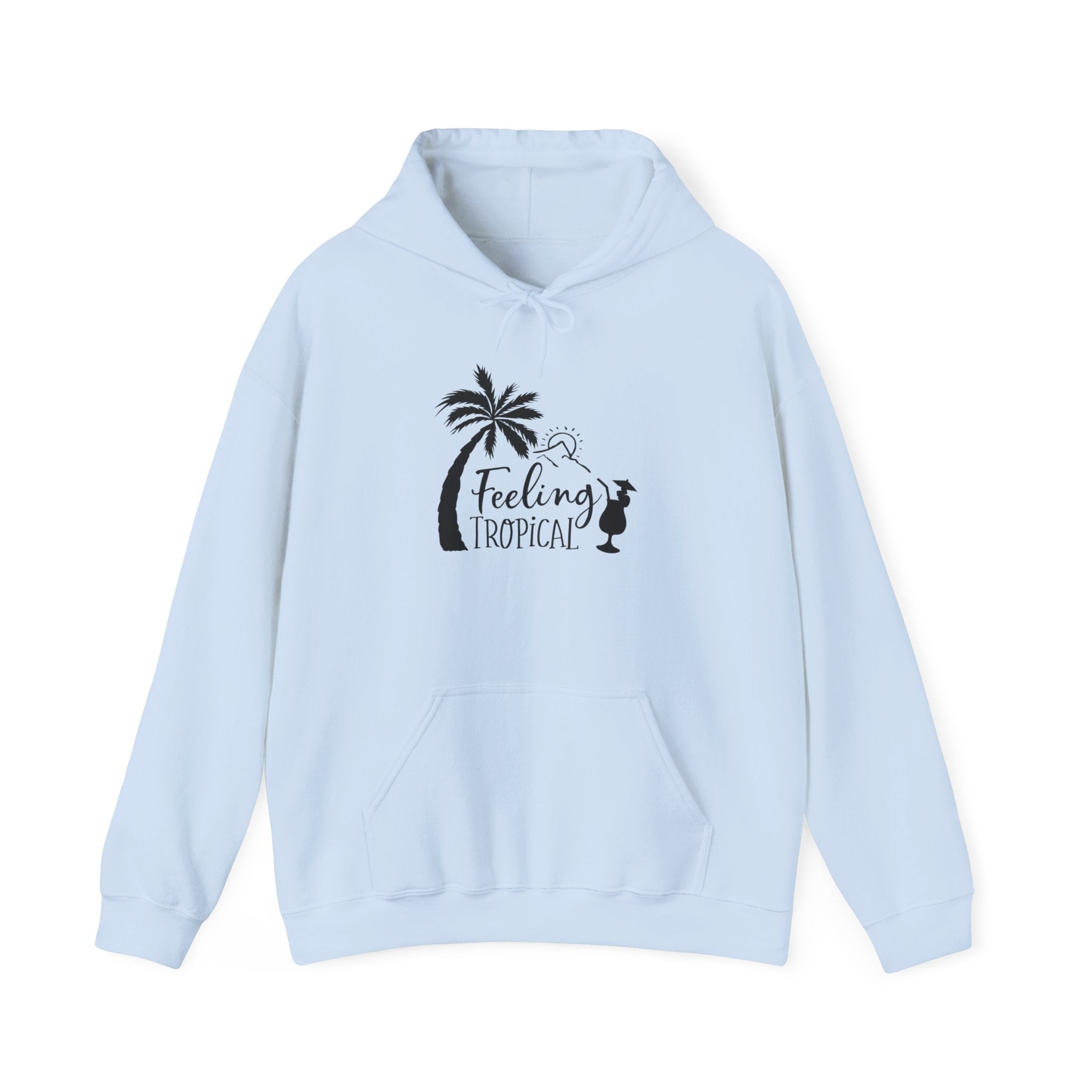 Feeling Tropical Unisex Heavy Blend Hooded Sweatshirt for Cozy Comfort