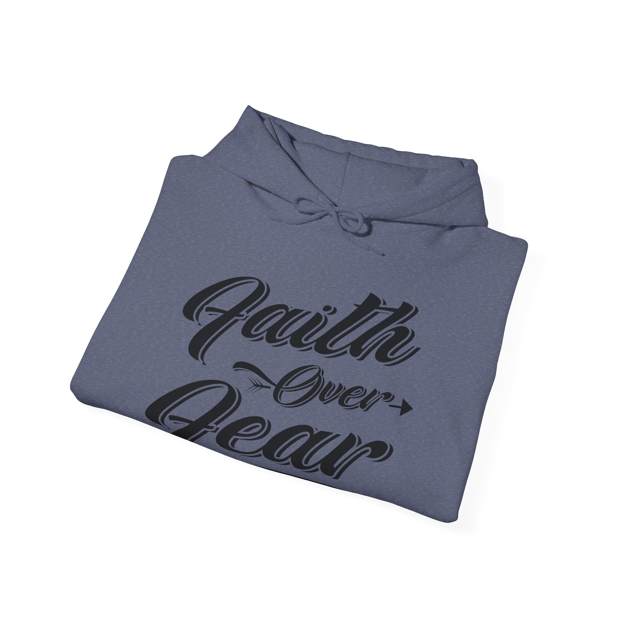 Faith Over Fear Unisex Heavy Blend Hooded Sweatshirt for Ultimate Comfort and Style