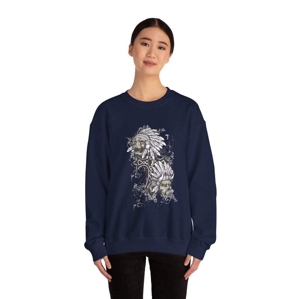 Artsy Indian Skills Unisex Heavy Blend Crewneck Sweatshirt for Ultimate Comfort