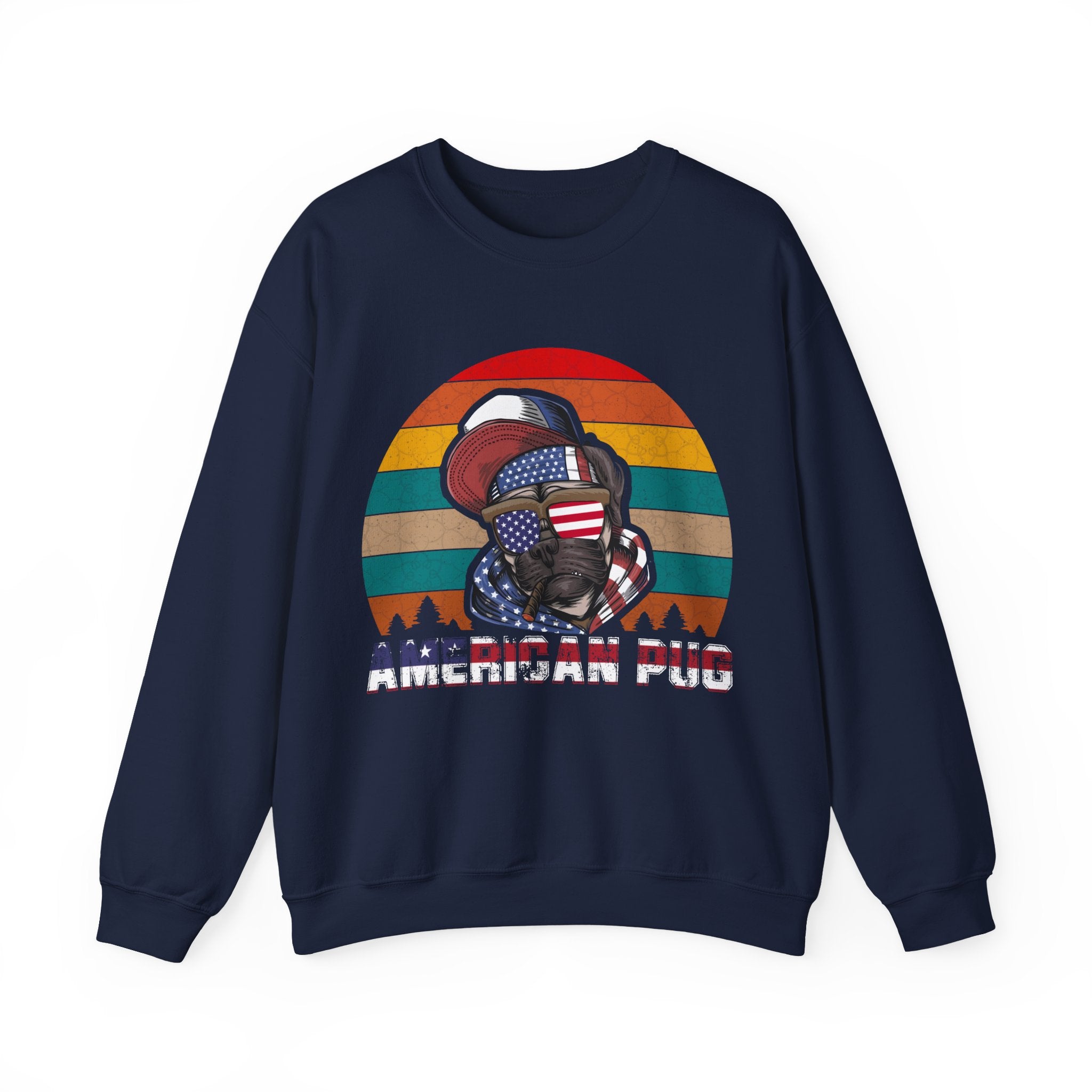American Pug Unisex Heavy Blend Crewneck Sweatshirt for Ultimate Comfort