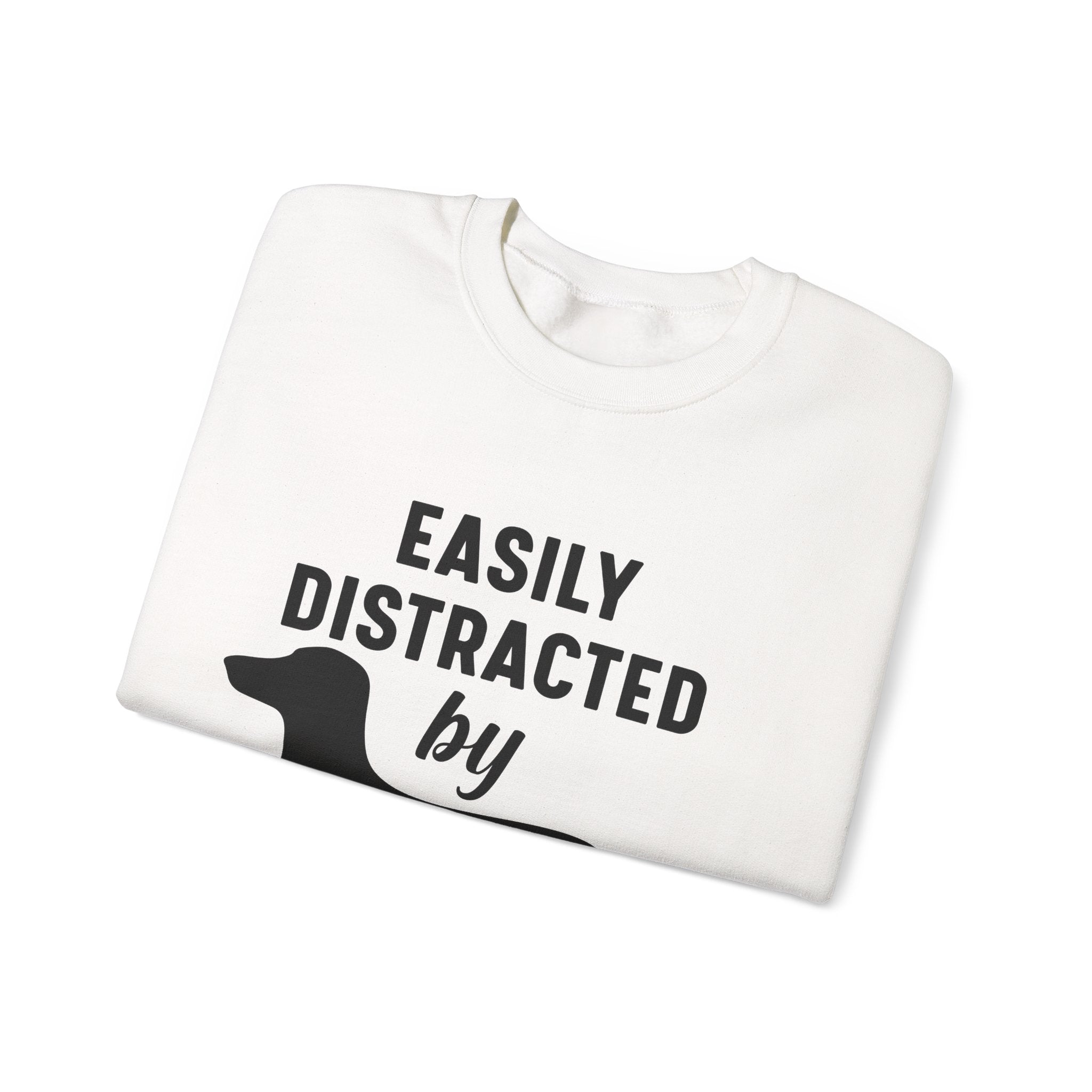 Easily Distracted By Wieners Unisex Heavy Blend Crewneck Sweatshirt