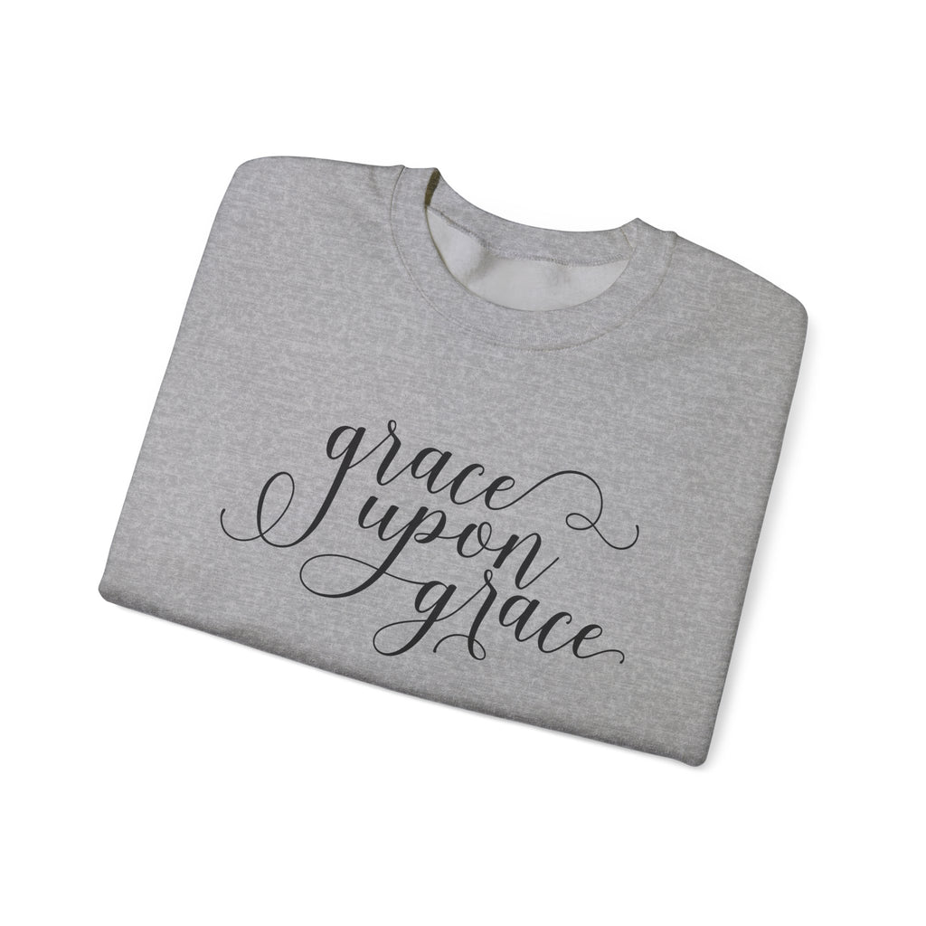 Grace Upon Grace Unisex Heavy Blend Crewneck Sweatshirt for Ultimate Comfort