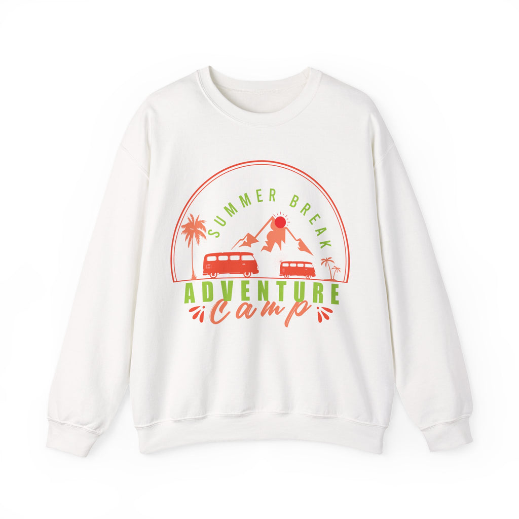 Summer Break Adventure Camp Unisex Heavy Blend Crewneck Sweatshirt
