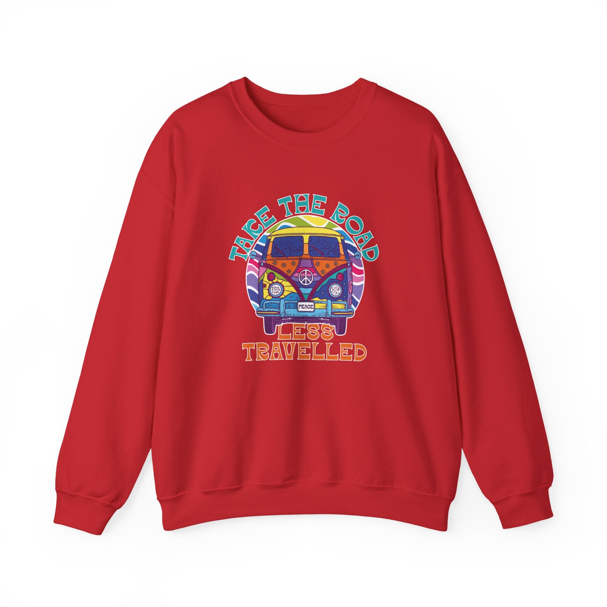 Take The Road Less Travelled Unisex Heavy Blend Crewneck Sweatshirt