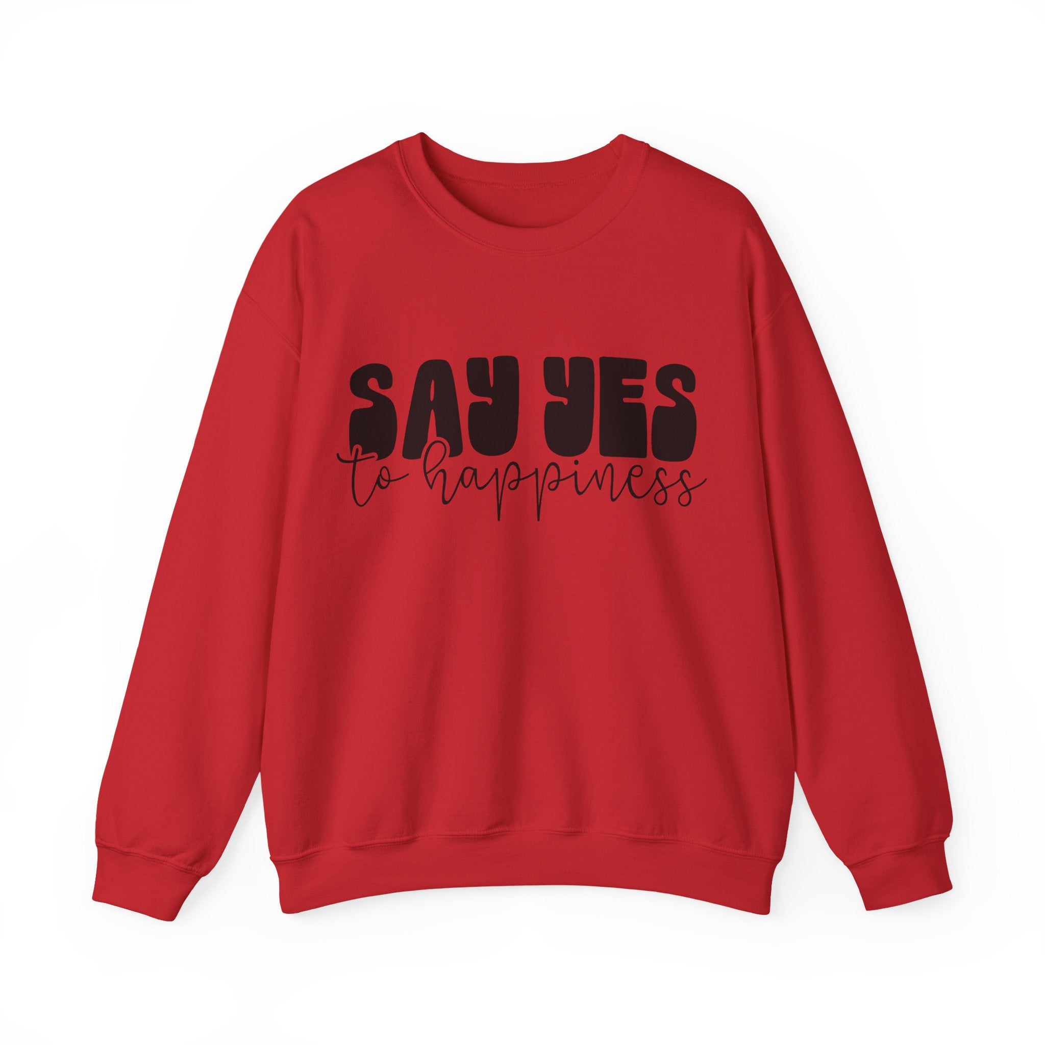 Say Yes To Happiness Unisex Heavy Blend Crewneck Sweatshirt